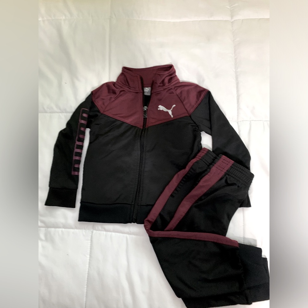 Puma Boys Track Suit Set Jacket and pants Size 4
